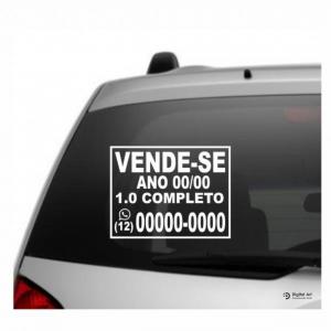 ADESIVO VENDE-SE VINIL BRANCO 23 X 30 CM BRANCO  RECORTE 